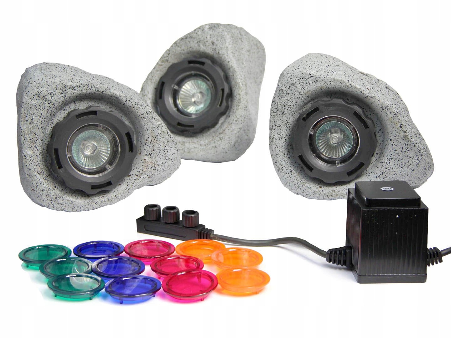 

Lampy W Kamieniu 3X 20W Oświetlenie Oczka Ogrodu