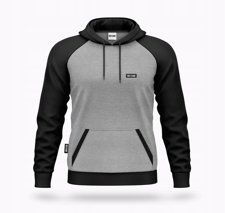 

Red is Bad Bluza Naszywka Szaro-czarna L