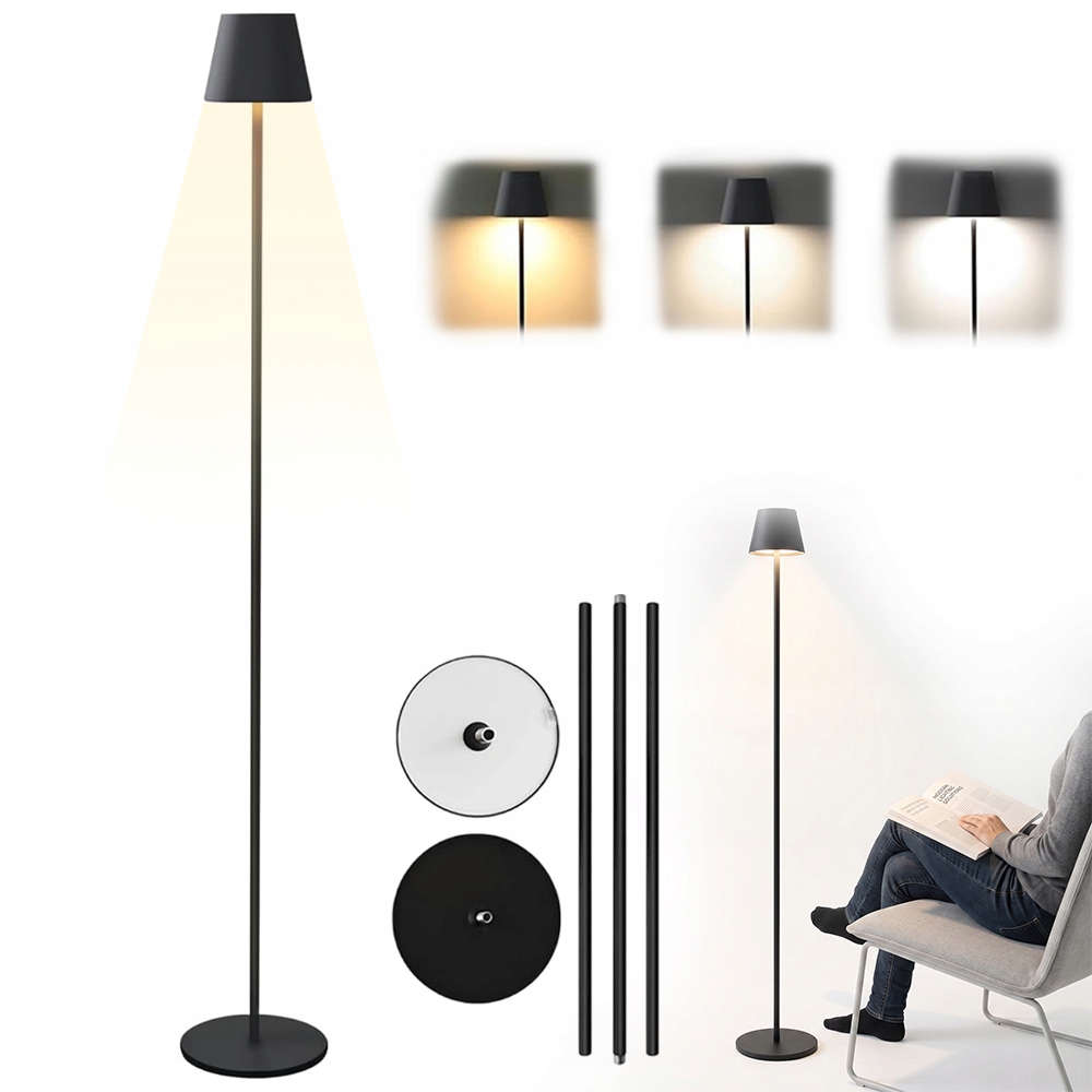 Moderní Lampa S 3 Teplotami Barev A Usb Nabíjením – 4000 Mah