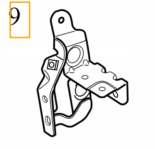 Volvo C40 XC40 karosářský držák levého blatníku Oe