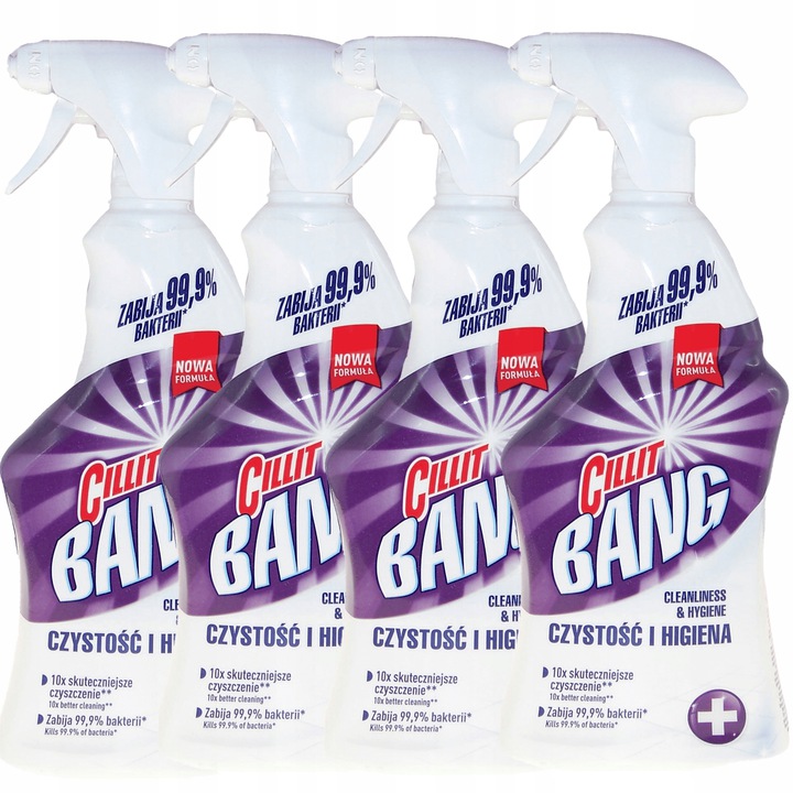 Levně Cillit Bang Sprej na čistotu a hygienu sada 4x750 ml