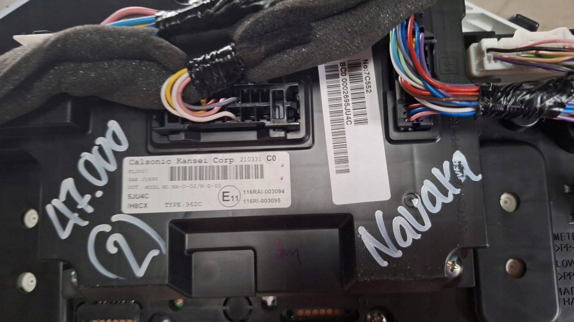 dials Nissan Navara IV D23 NP300 5JU4CH8CX