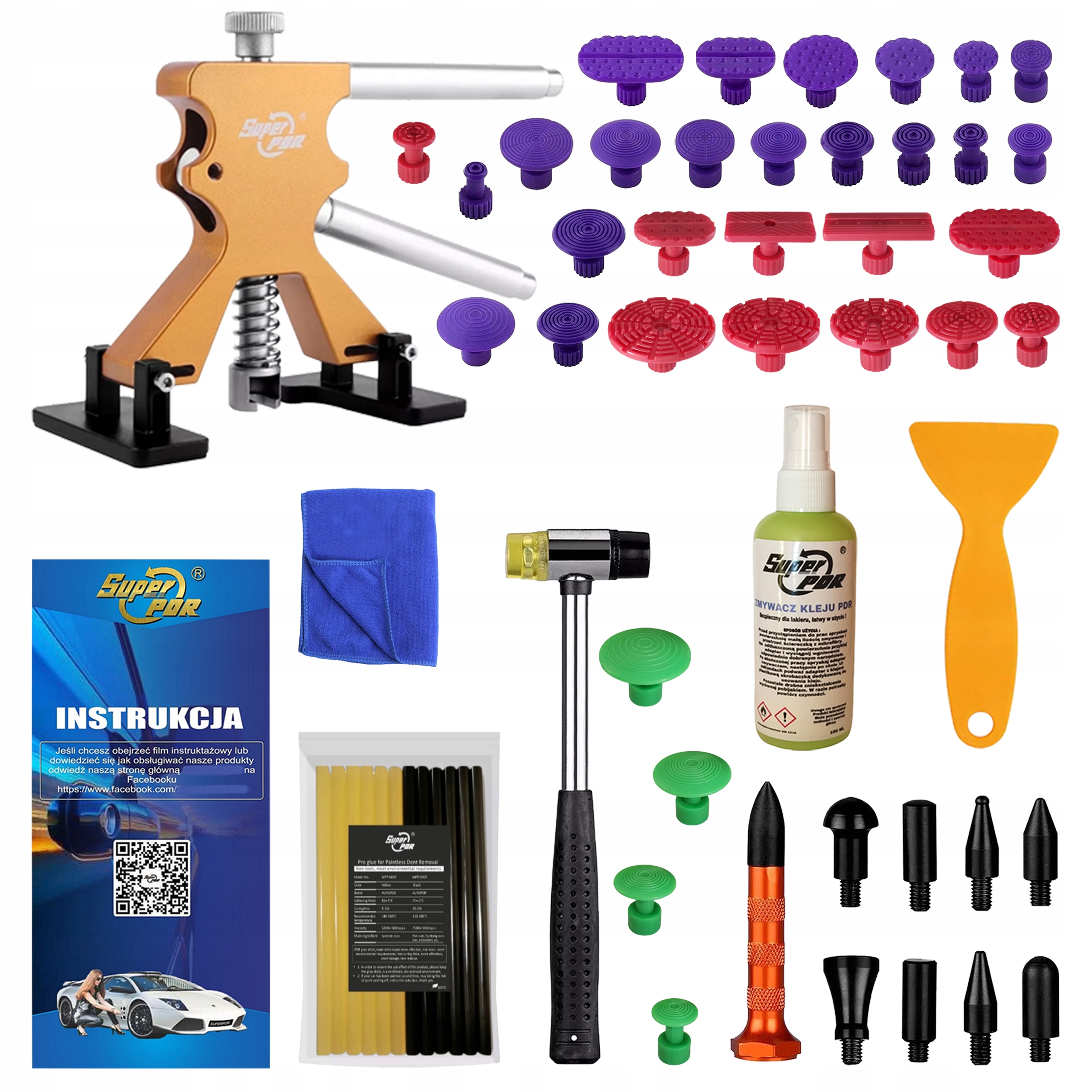 Sada Pro Odstranění Vytahování Promáčklin Karoserie