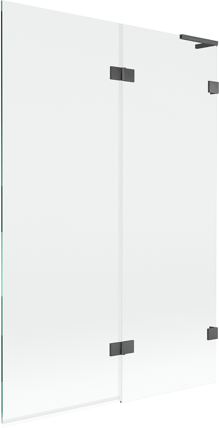 Mexen Lunar L vanová zástěna dvoukřídlá pravá 120 x 150 cm, transparentní,