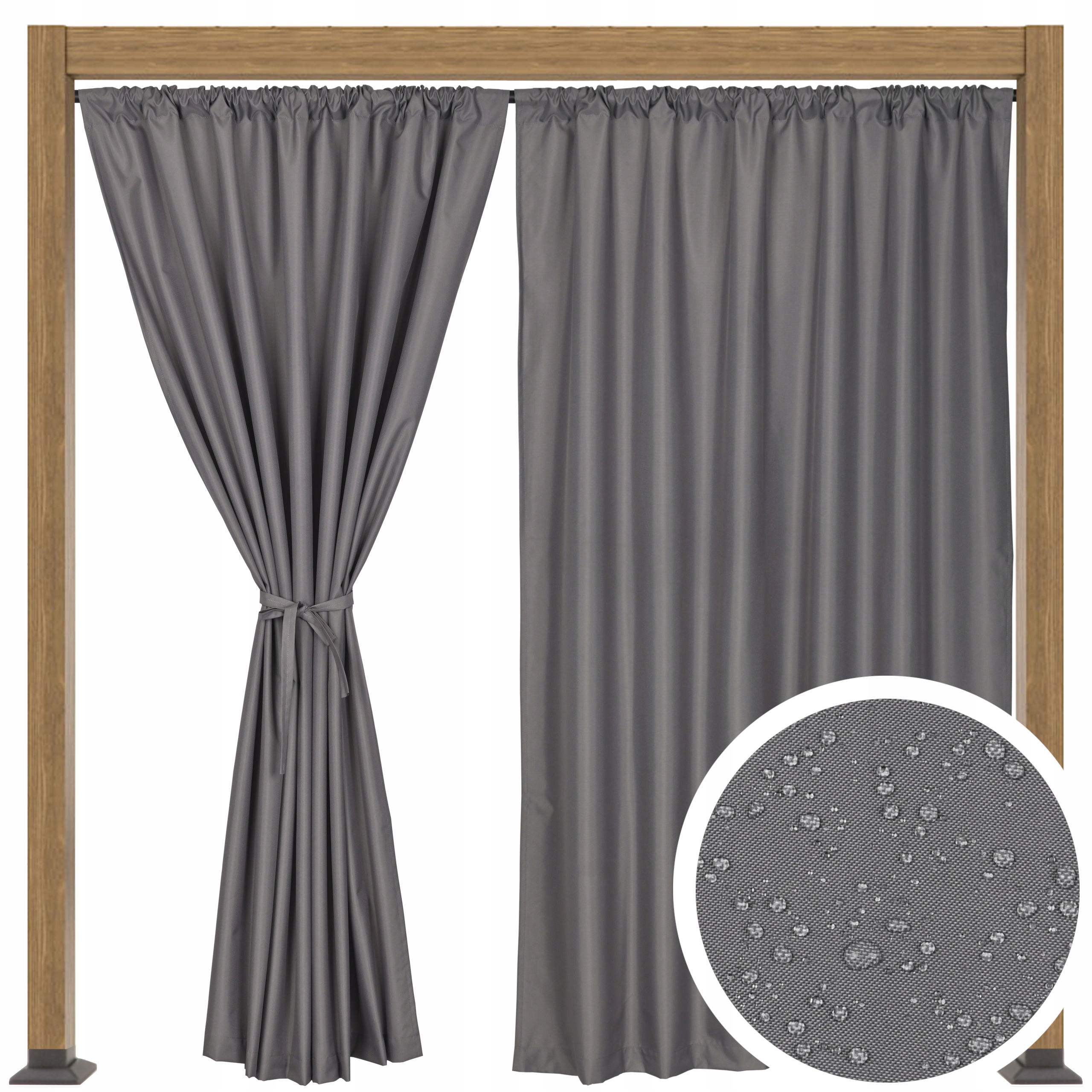 ZASŁONA TARASOWA OGRODOWA ZASŁONY TARASOWE OGRODOWE T 155x220 grafitowa EAN (GTIN) 5901597393986