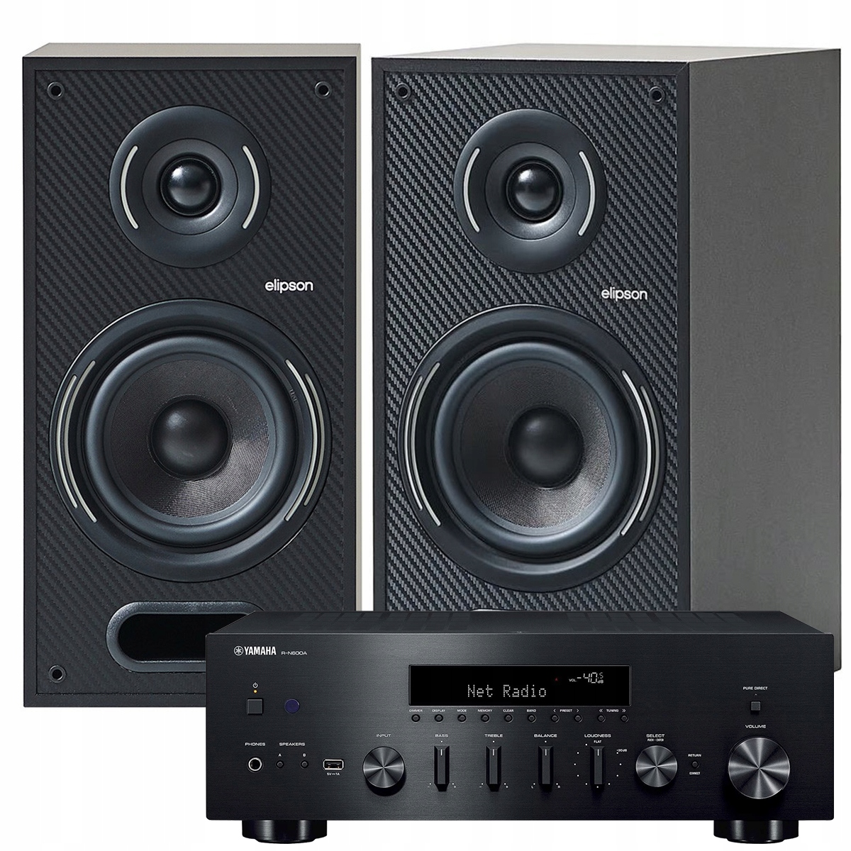 Elipson Horus 6B Yamaha R-N600A Av prijímač MusicCast Wi-Fi Bluetooth Dab+