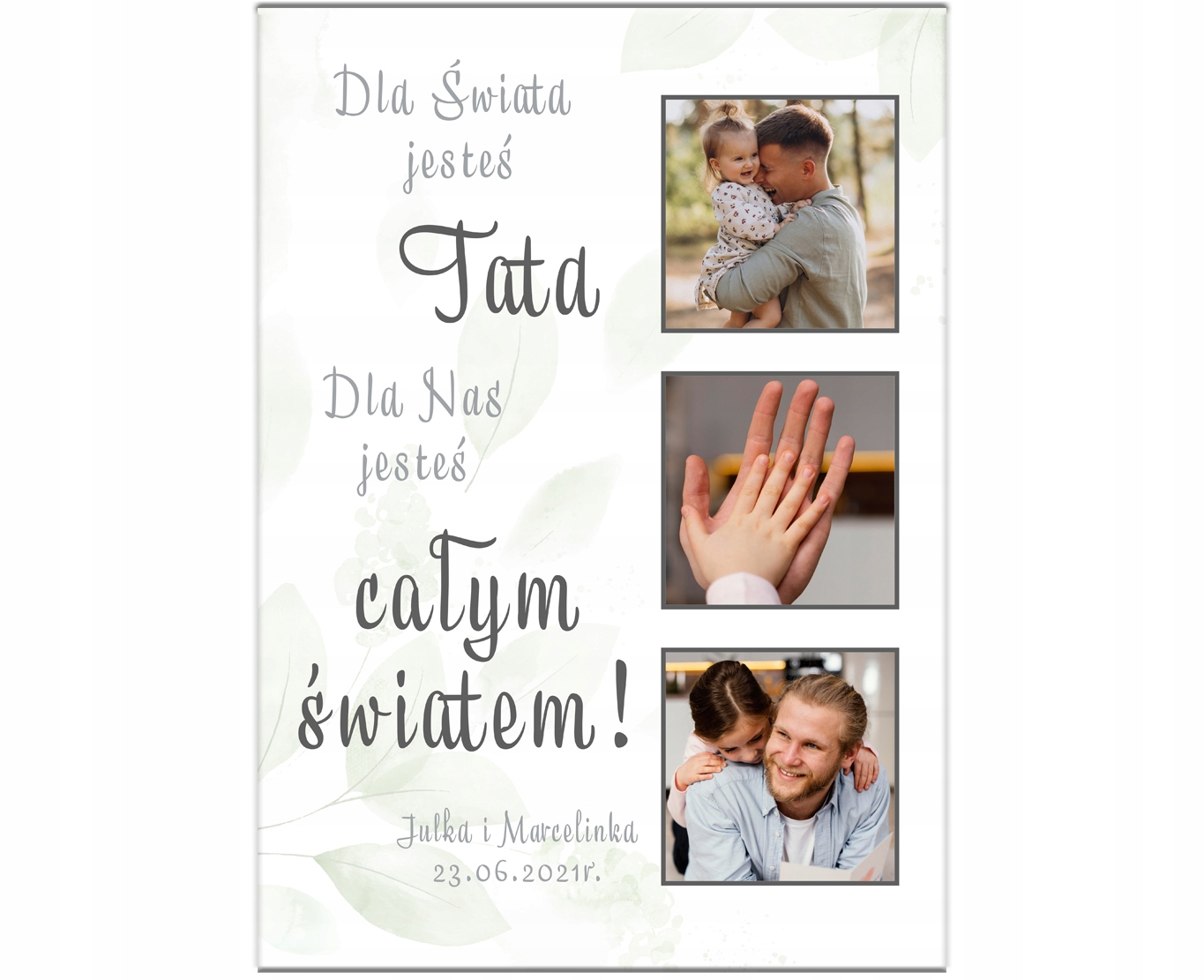 

na Dzień Mamy Taty zdjęcie ramka A4