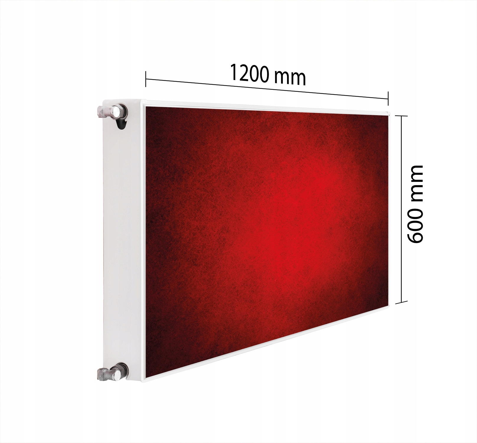 Maskovací Kryt Radiátoru 120x60 Červená Podložka Magnet