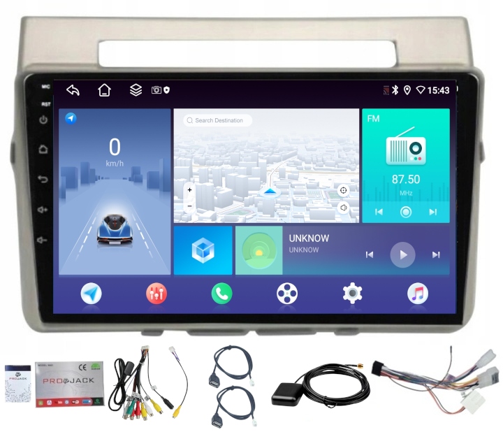 Rádio Navigácia Carplay Android Toyota Corolla Verso 2004-2009 4GB 64GB Sim