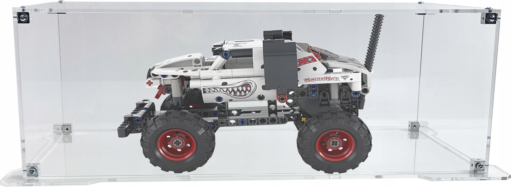 Vitrína s podstavcem pro sadu Lego 42150 Monster Jam Monster Mutt Dalmatian