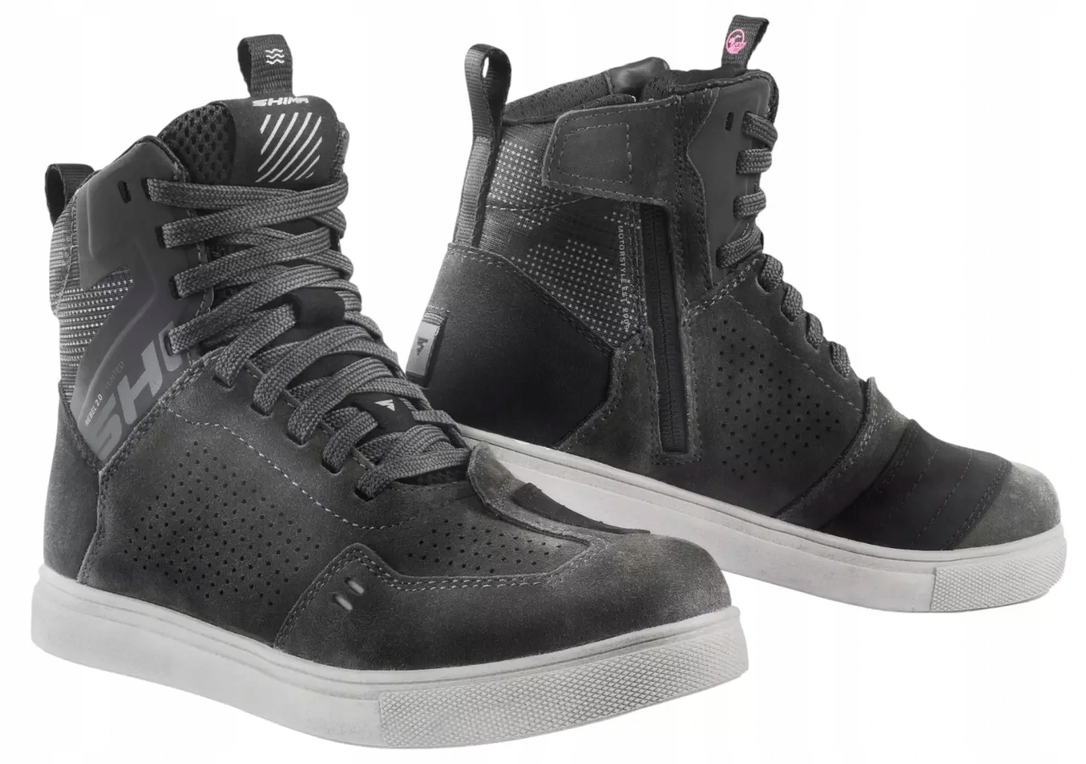 Shima Rebel 2.0 Vent Lady Grey Motocyklové Topánky Krátke Dámske Šedé