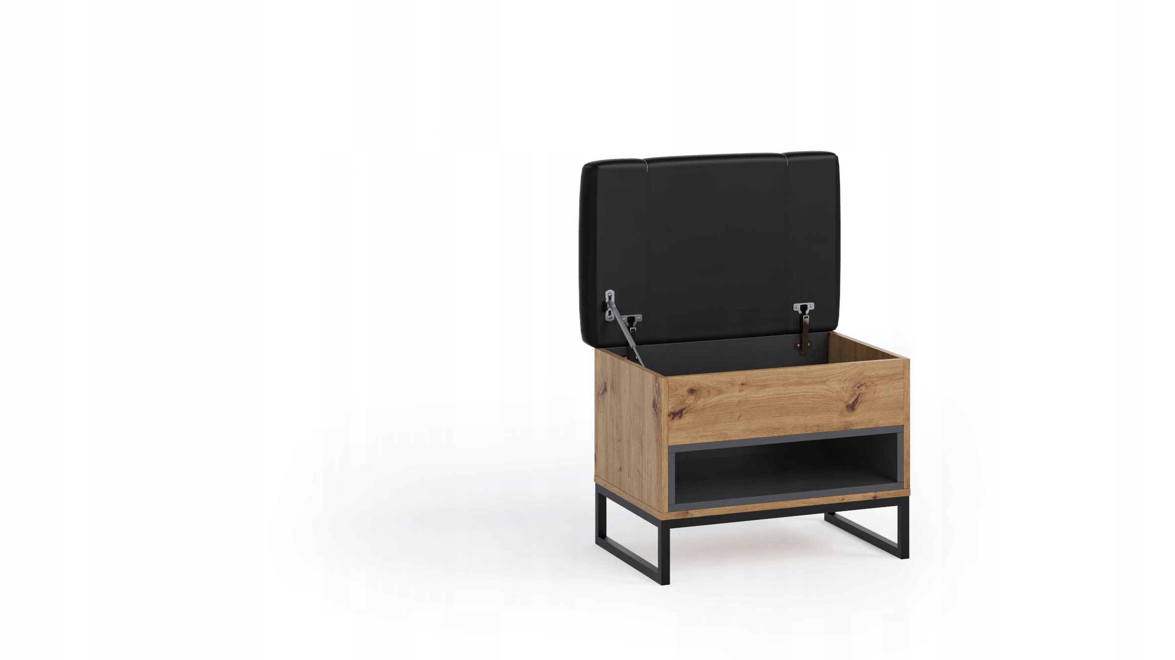 Kufer z pojemnikiem i siedziskiem MODERN dwa kol Marka GiB Meble