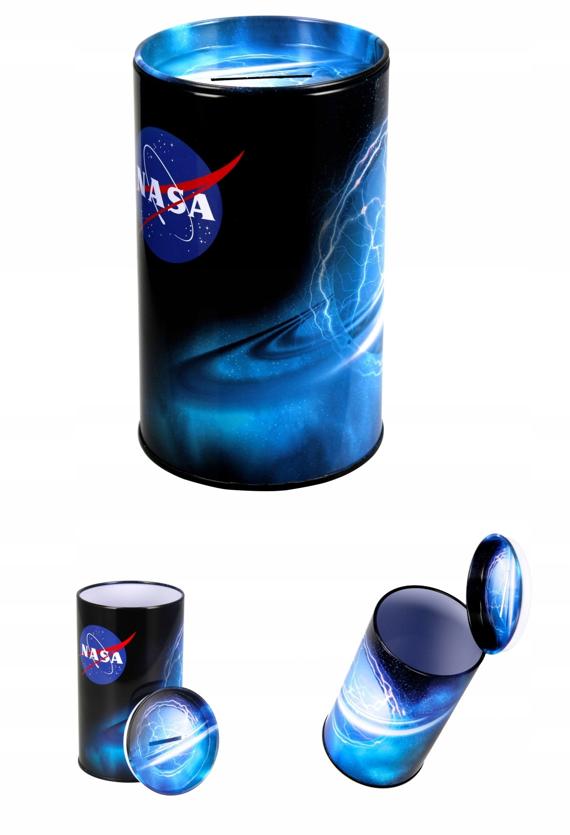 

Skarbonka Nasa dla chłopca puszka otwierana