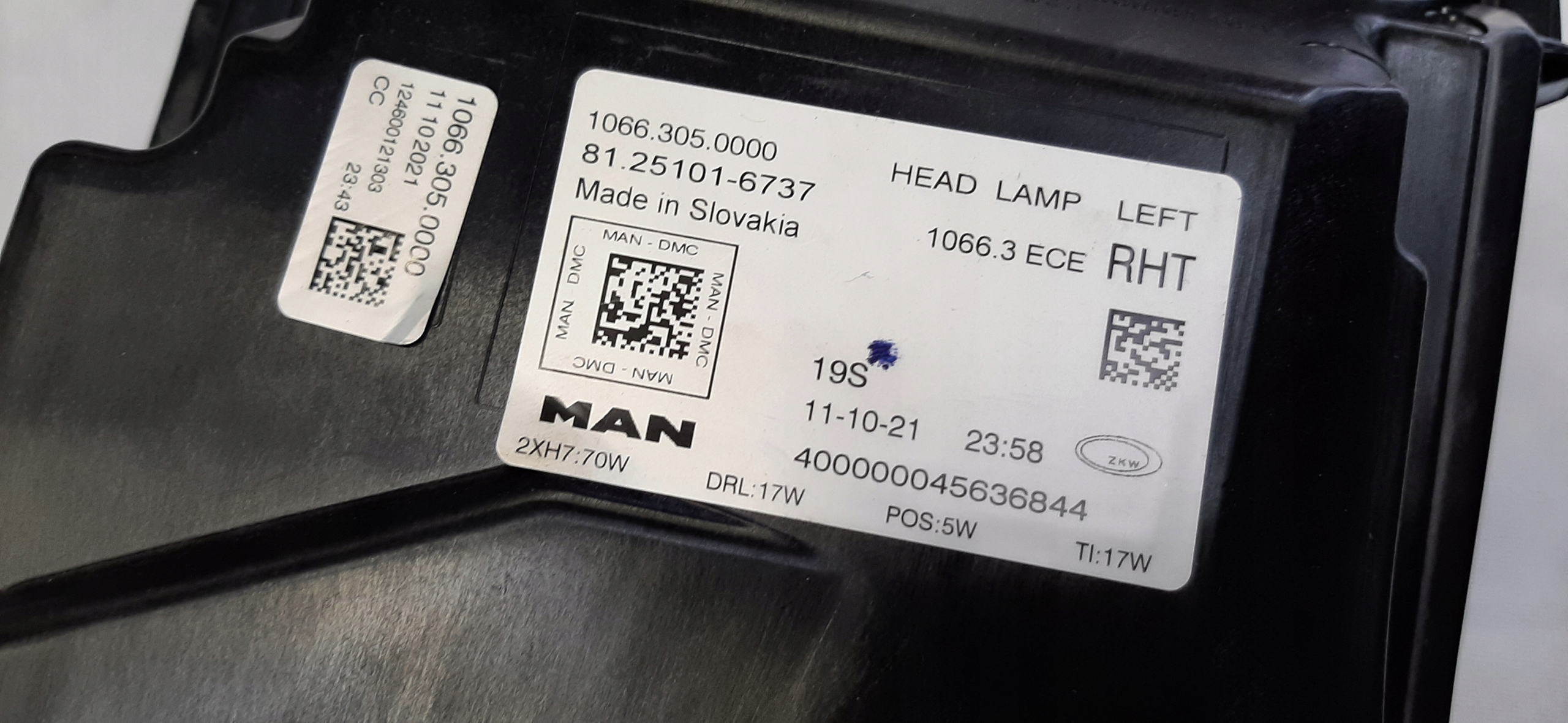 Reflektory MAN TGX FULL LED 81251016837 38 Wersja Europejska