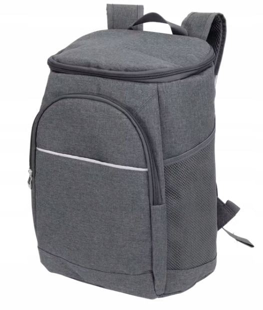 PLECAK PODRÓŻNY TERMICZNY CHŁODZĄCY DUŻA TORBA SZARY PIKNIKOWY