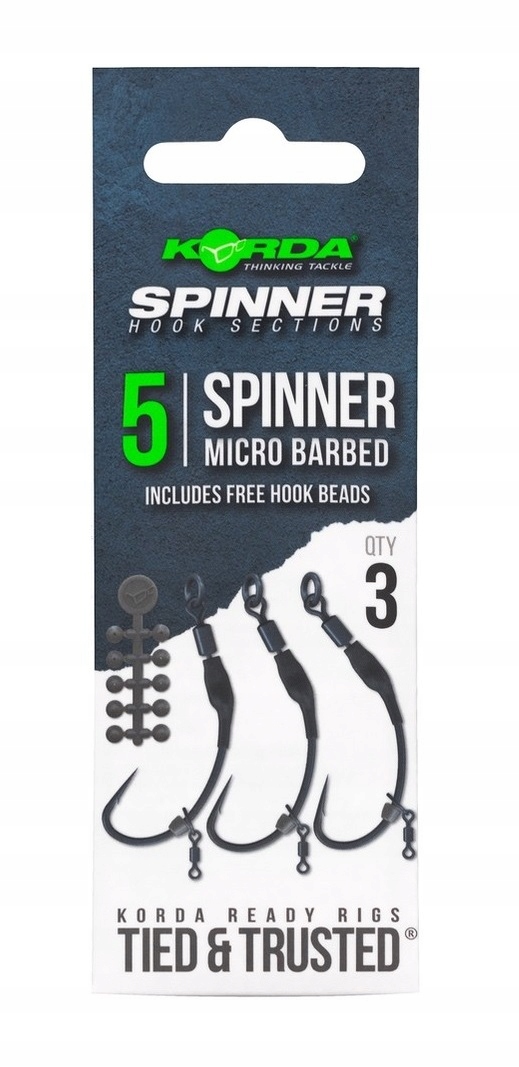 Korda Haczyki Spinner Hook Sections Spinner roz. 5
