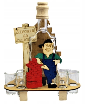 

Zestaw Karafka Kieliszki Budowlaniec