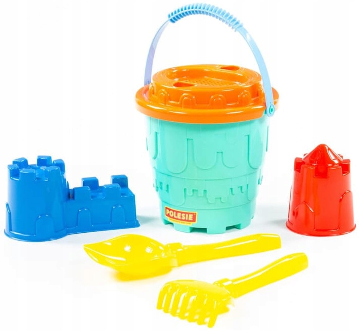 ZESTAW ZABAWKI DO PIASKOWNICY W KSZTAŁCIE ZAMKÓW FOREMKI WIADERKO DO PIASKU
