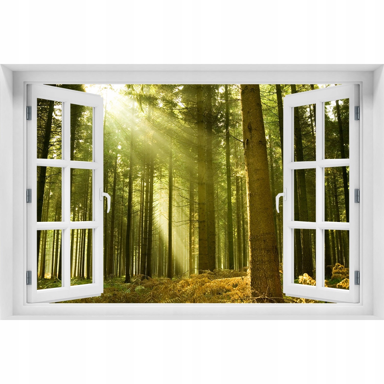 

Samoprzylepna naklejka ścienna Las sosnowy 150x100