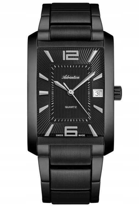 Nové Originální Pánské Hodinky Adriatica A1019.B154Q černé