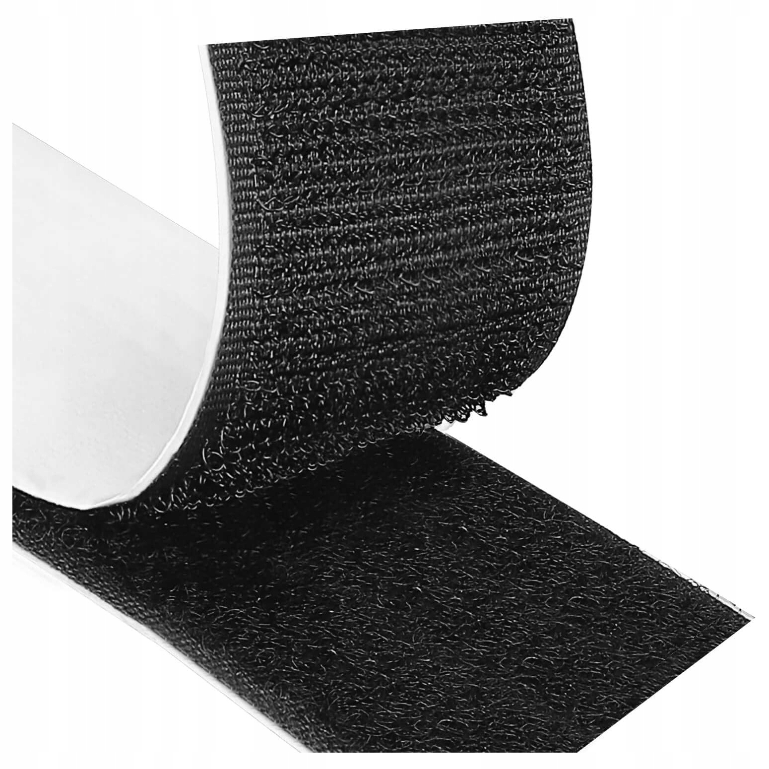 Řemínek samolepicí 50 mm Černá páska s lepidlem 10 m komplet háček poutko