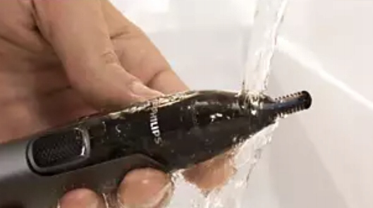 WODOODPORNY TRYMER PHILIPS DO NOSA ZAROSTU USZU BRWI TWARZY WŁOSÓW + ETUI Marka Philips