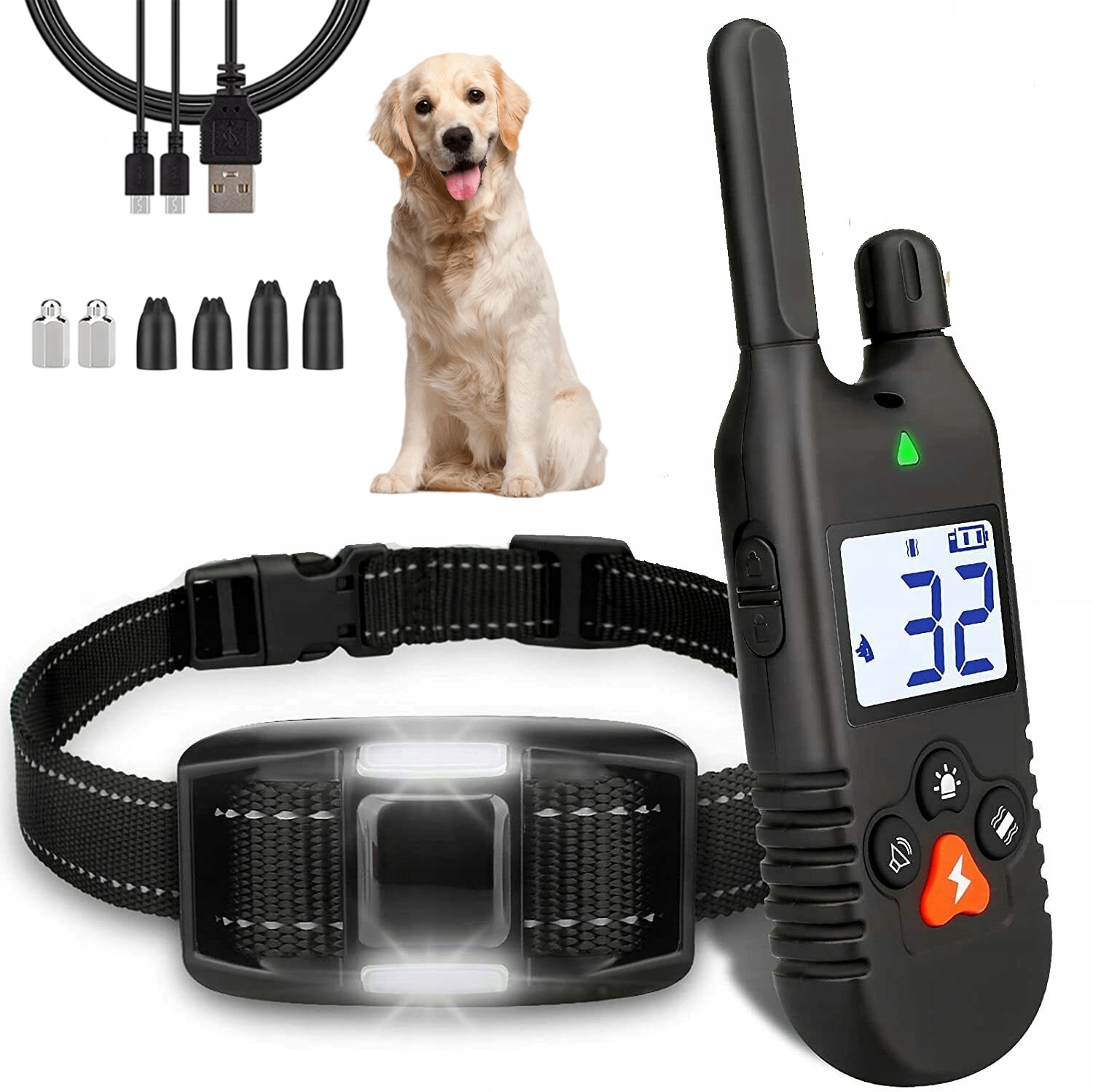 Levně Elektrický Výcvikový Obojek Pro Psa, Voděodolný, 3 Tréninkové Režimy, 900 M