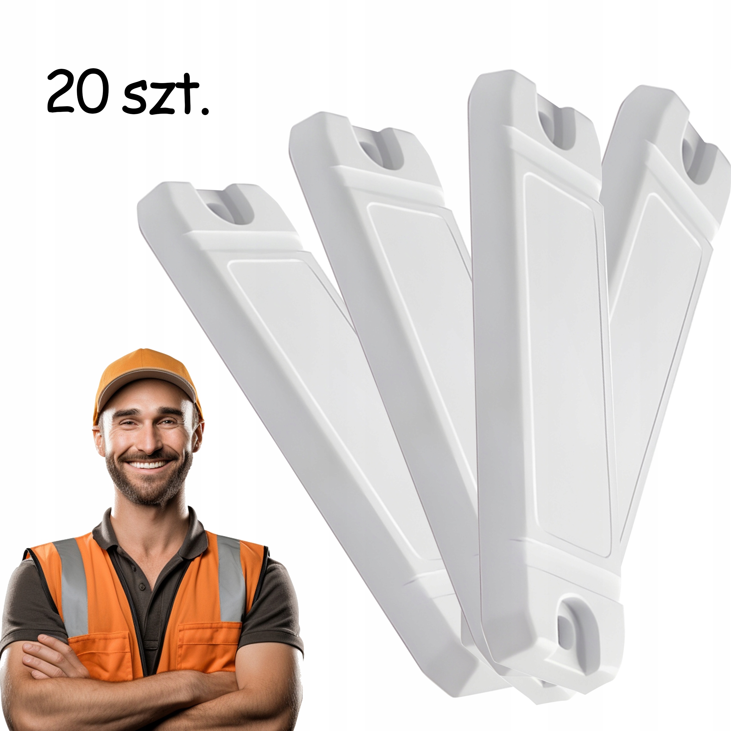 20 Rfid Tagov S Vysokou Frekvenciou Uhf 865-868 MHz Čítanie Do 10 M