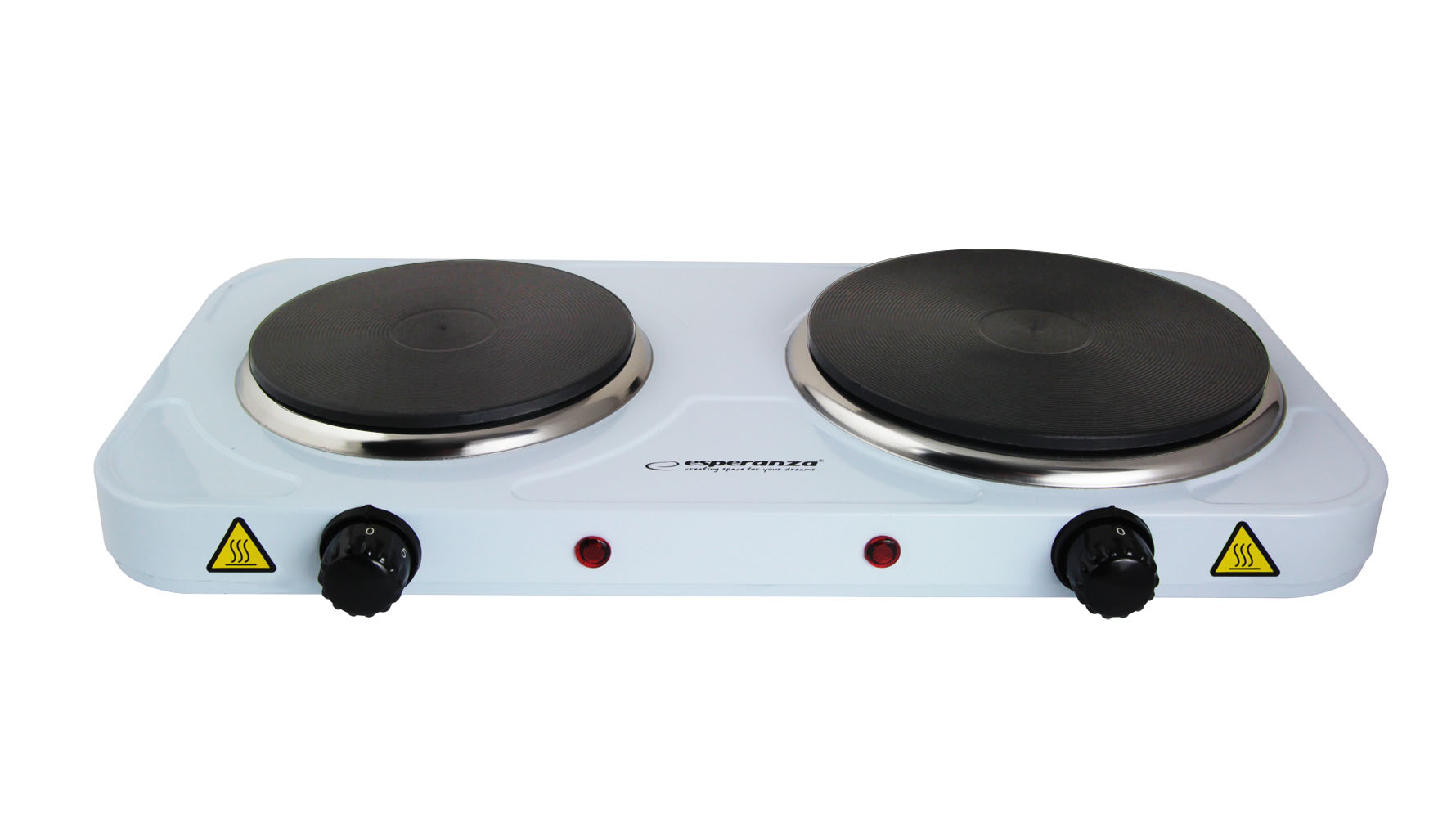 Kuchenka Elektryczna Esperanza Yellowstone Biała 2500 W z 2 Płytami