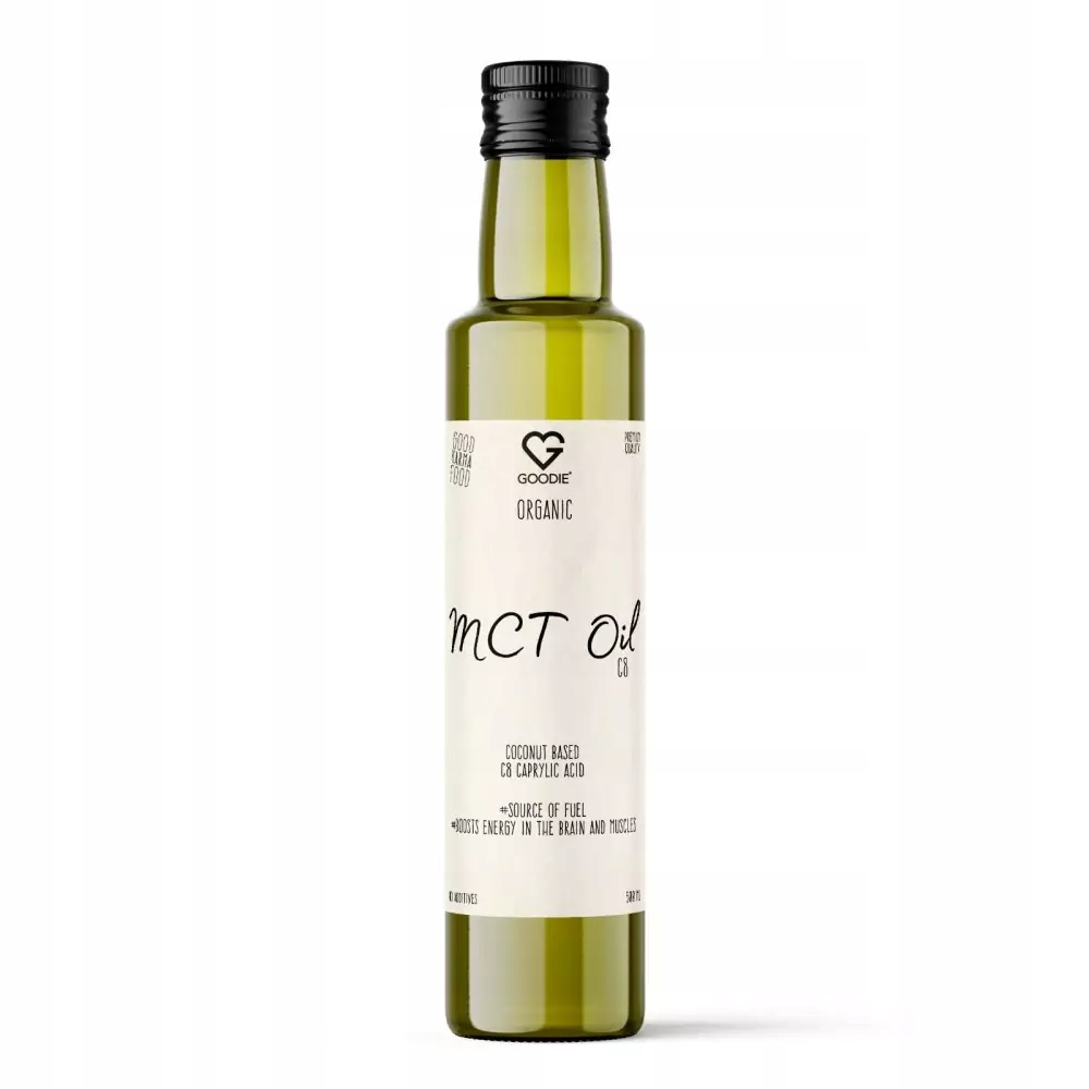 Goodie Mct olej C8 Kyselina kaprylová (Caprilic Acid) Bio 500 ml