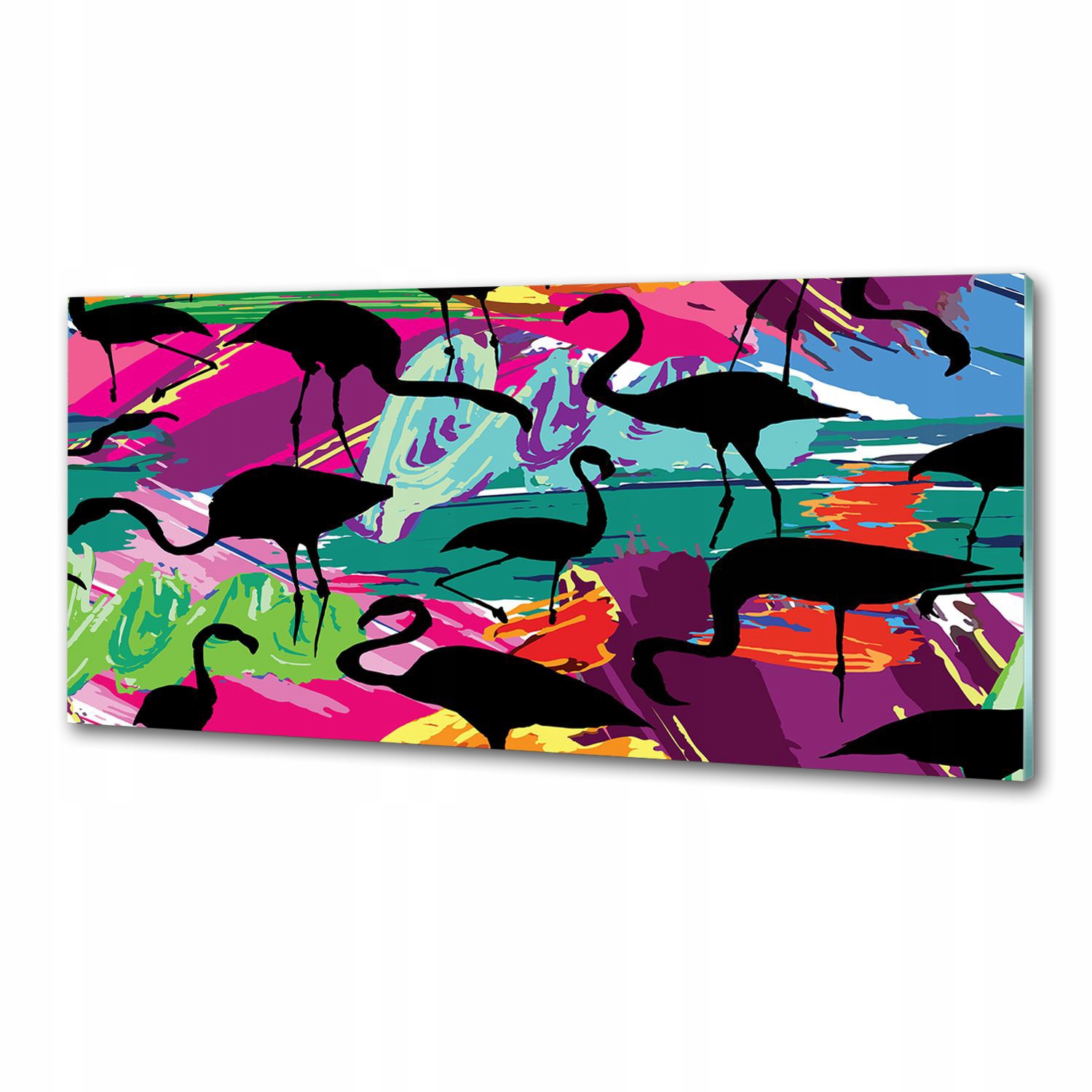 Panel medzi nábytkom v kuchyni Flamingi 125x50 Lepidlo