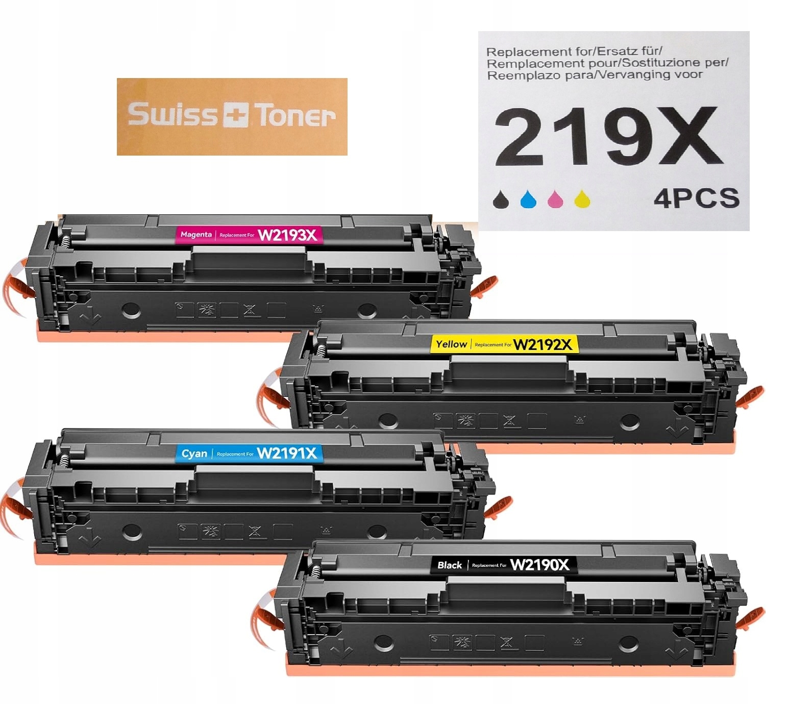 Swiss toner 219X komplet zestaw toner Hp Color LaserJest Pro 3202 3302 W219