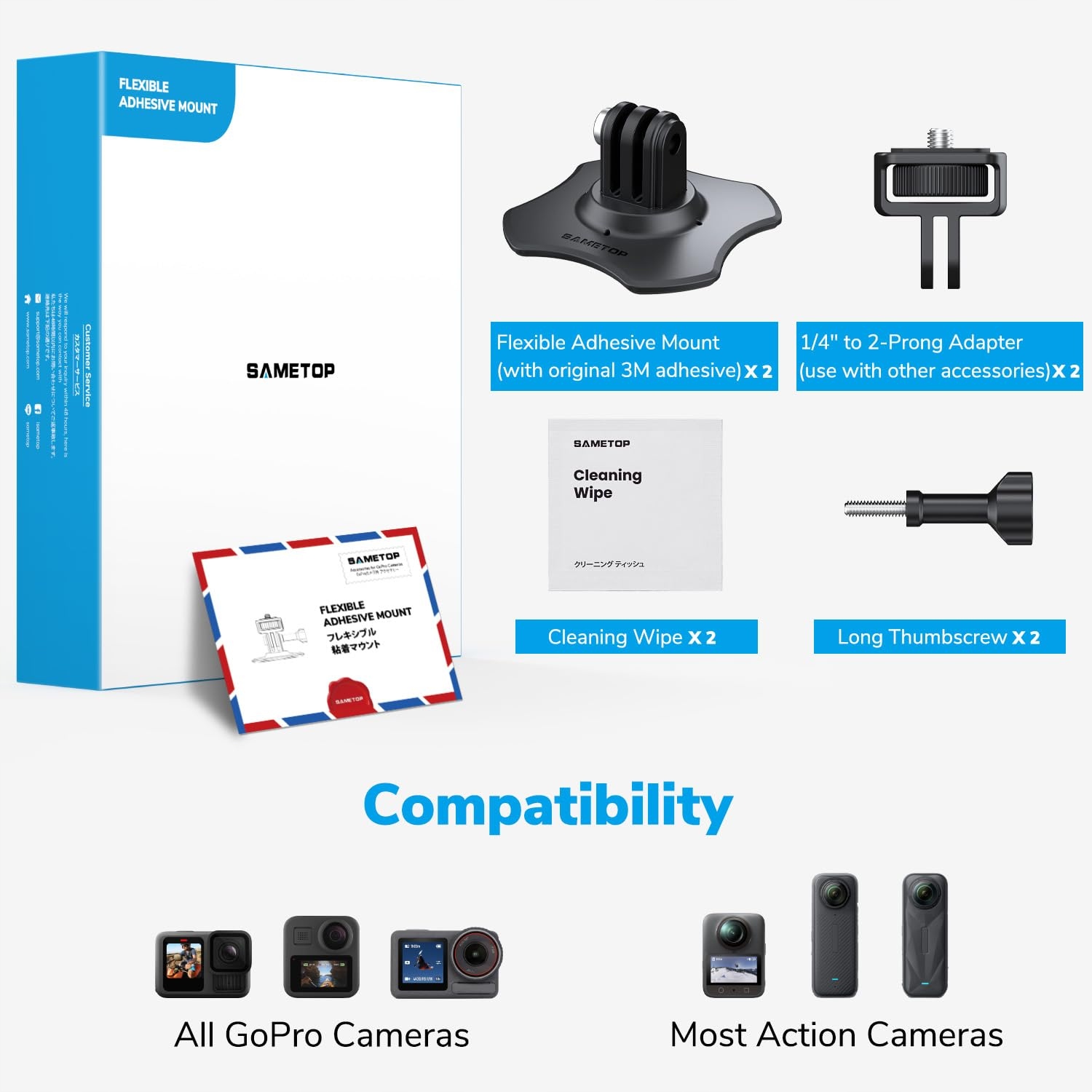 Uchwyt Samoprzylepny Na Kask Do Kamer Sportowych 3M GoPro 2 Szt SAMETOP — miniatura 6