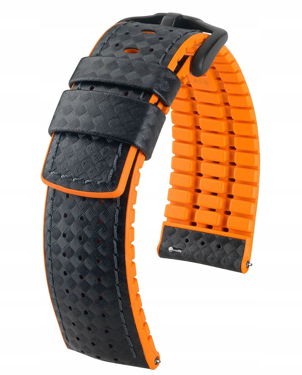 Pásek Na Hodinky Hirsch Ayrton Orange 20 mm