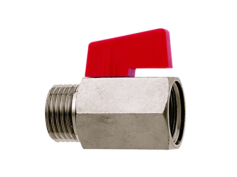 

Zawór kulowy Mini 1/2'' Gz/gw Geka niklowany PN15