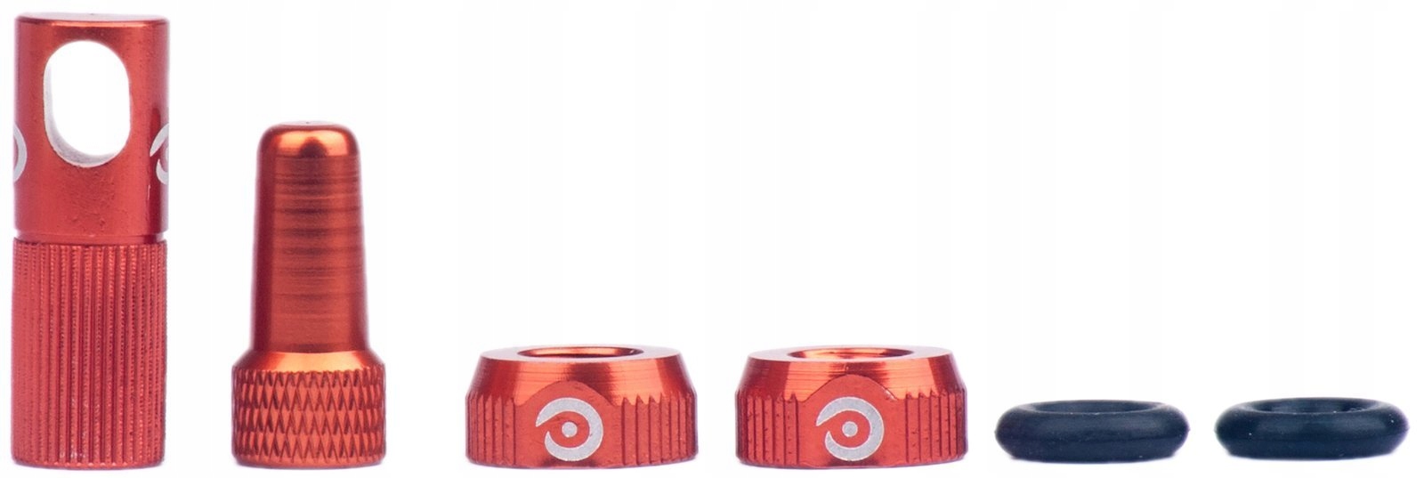 Nakrętka na wentyl Momum Tav Booster Zestaw Orange