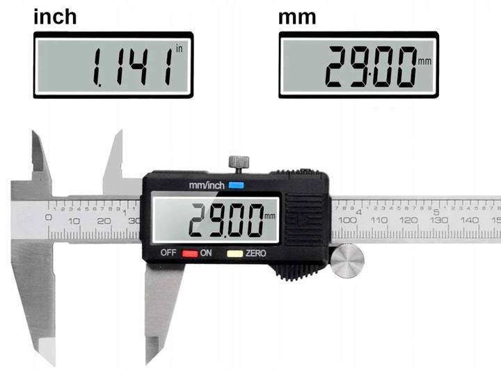SUWMIARKA ELEKTRONICZNA, WYŚWIETLACZ LCD 0-150 MM + ETUI marki VORFAL Rodzaj elektroniczna