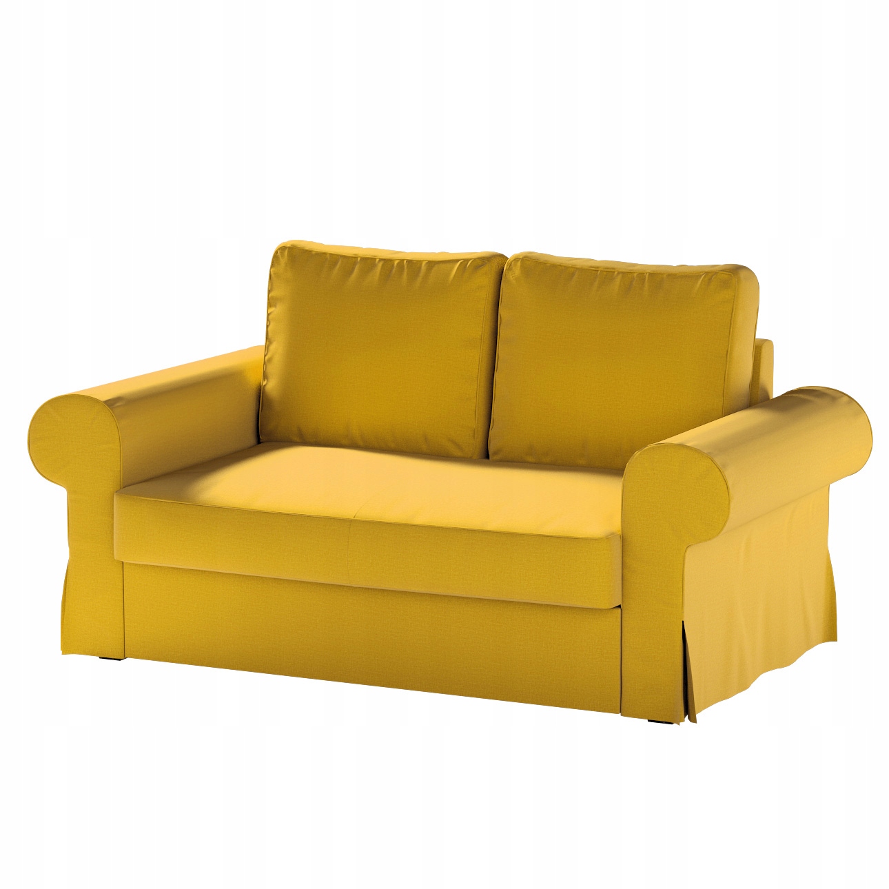 Dekoria potah na rozkládací pohovku Backabro pro 2 osoby Ikea žlutý