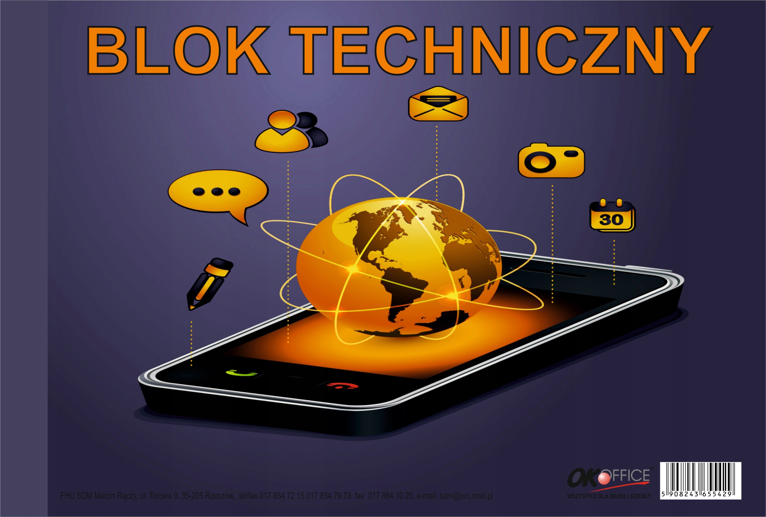 Blok Techniczny A4 Biały Format A4