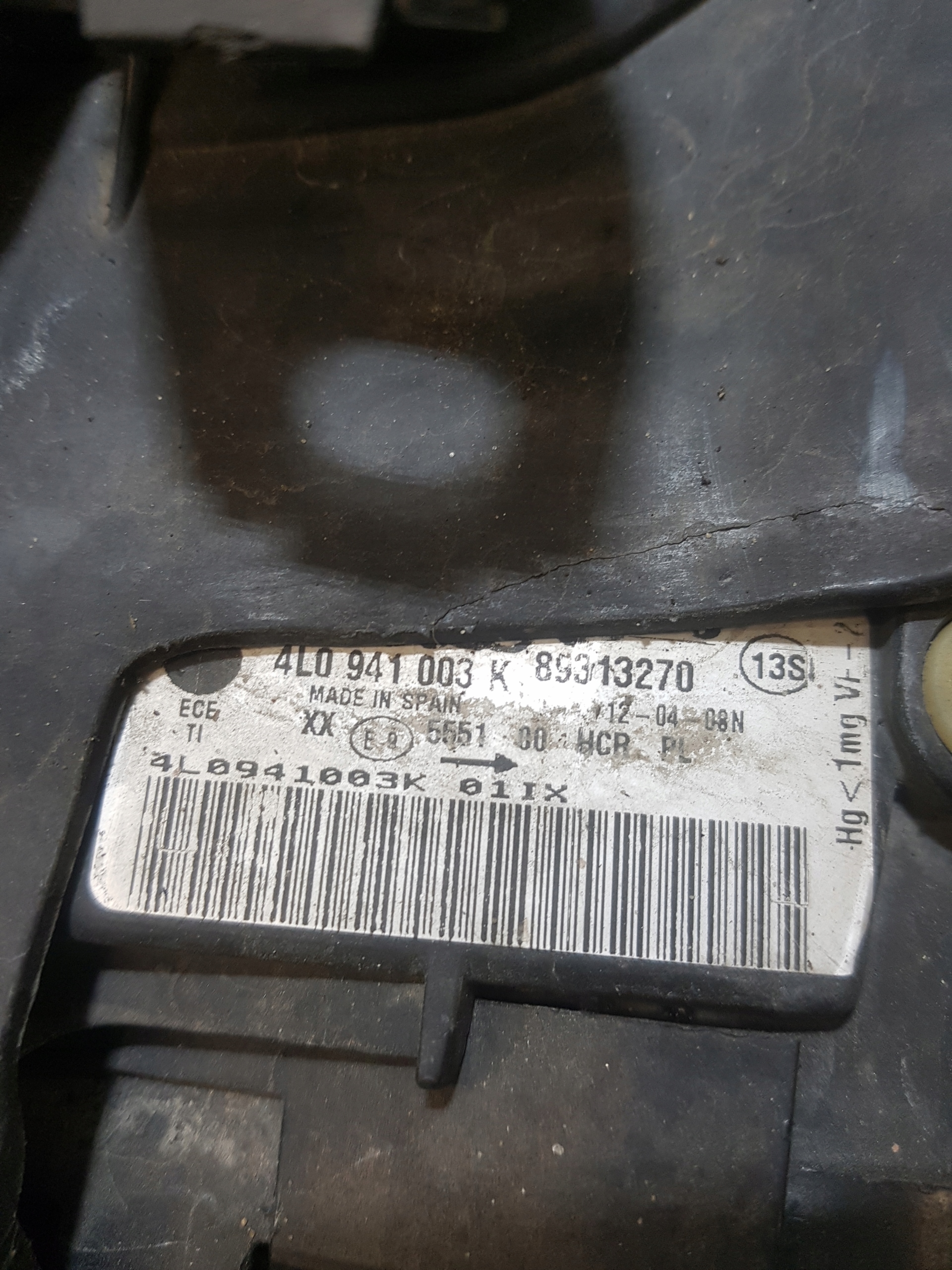 Licht links vorne AUDI Q7 4L0941003K UK