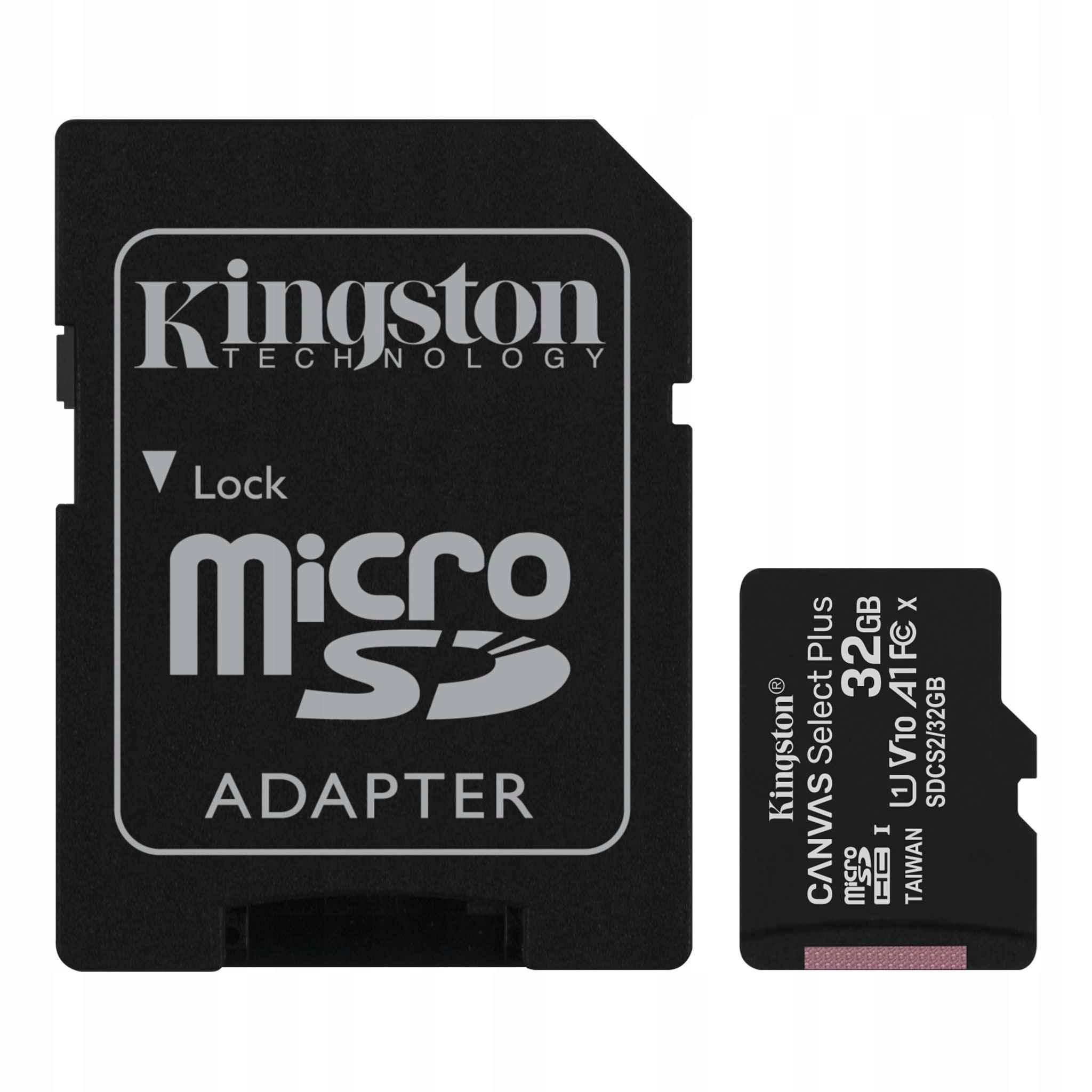 

Kingston Karta Canvas Plus 32GB micro Sdhc 100MB/s