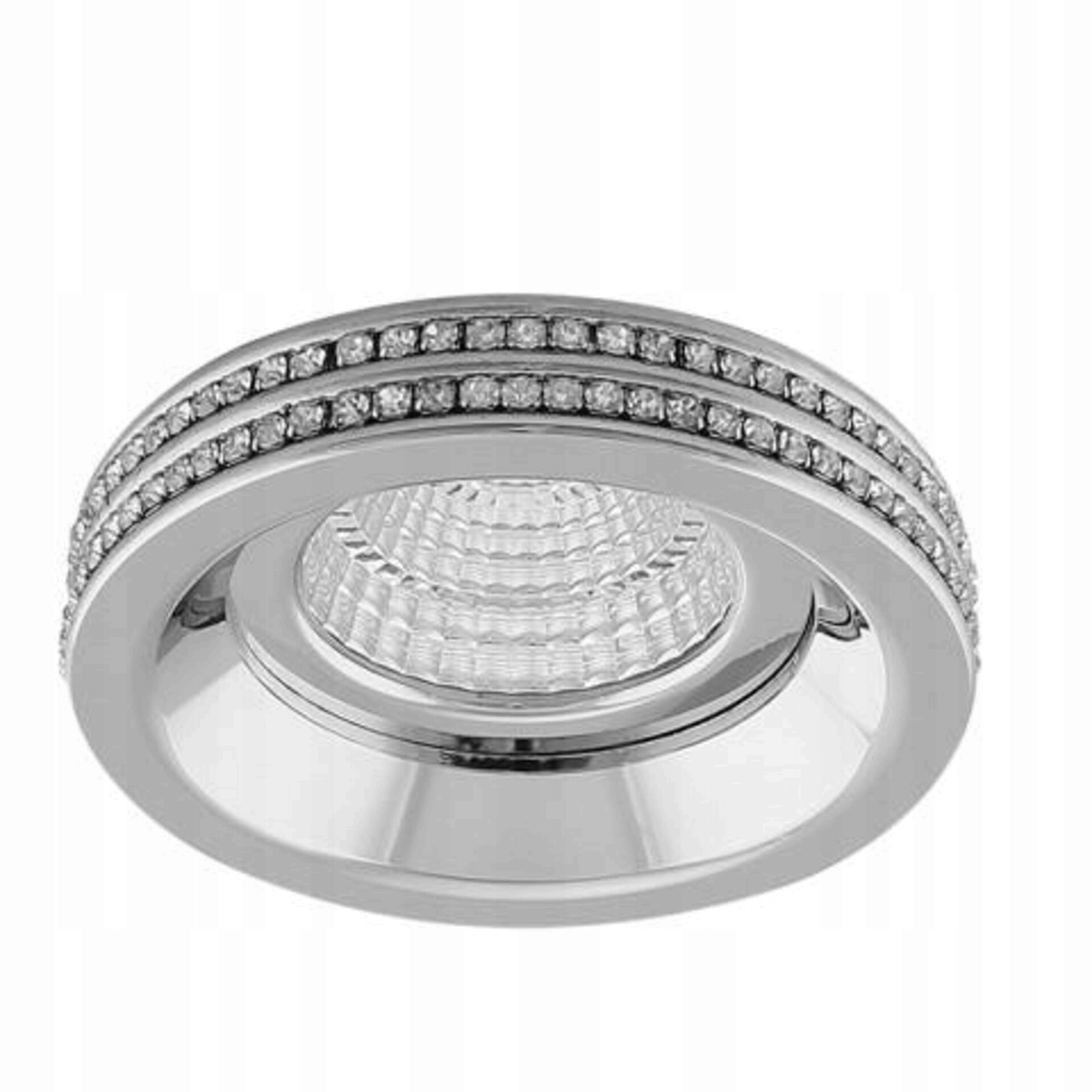 Stropní zápustné bodové svítidlo AZzardo Eva Round chrome AZ1458 MR16/GU10