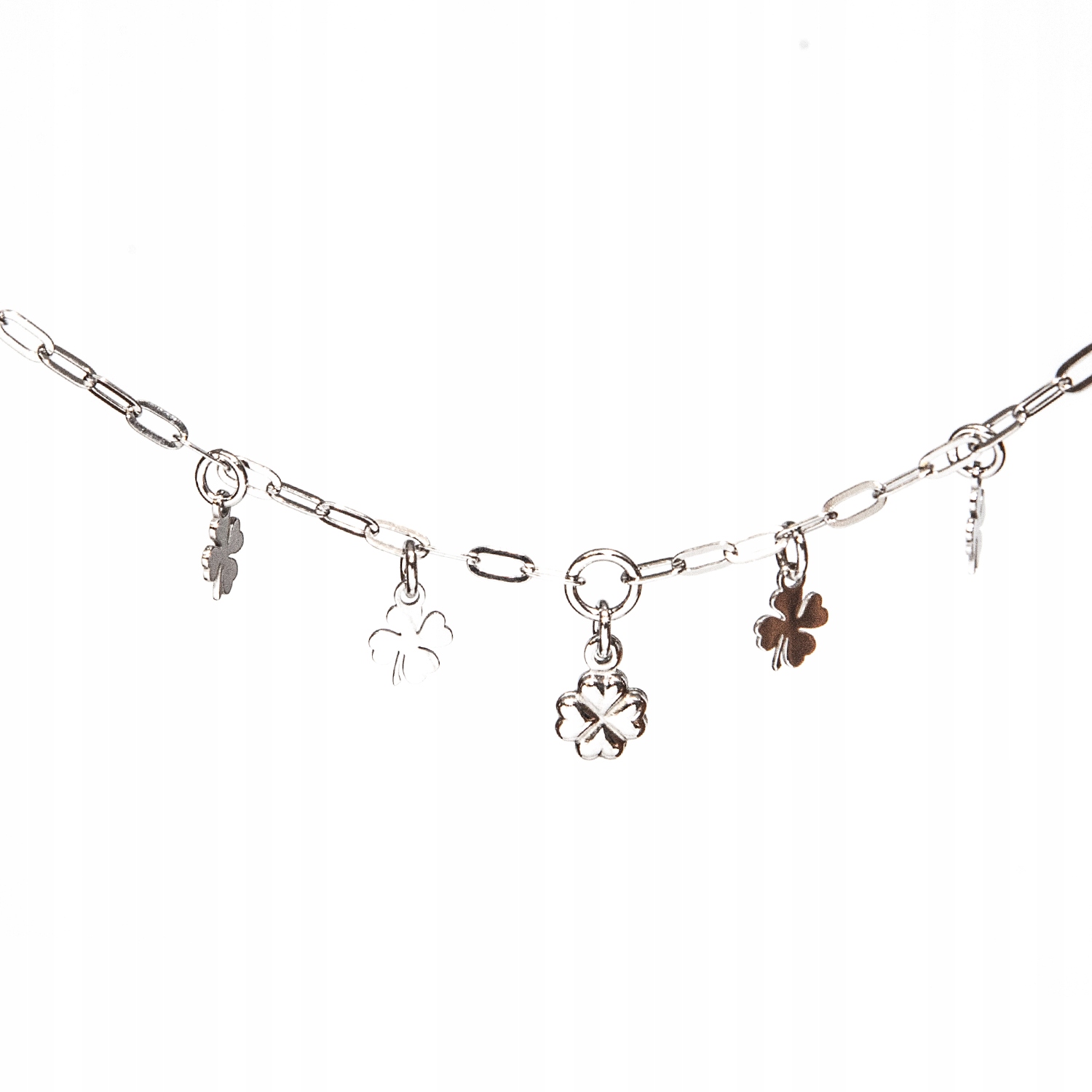 Stříbrný náhrdelník Jetel Čtyřlístek