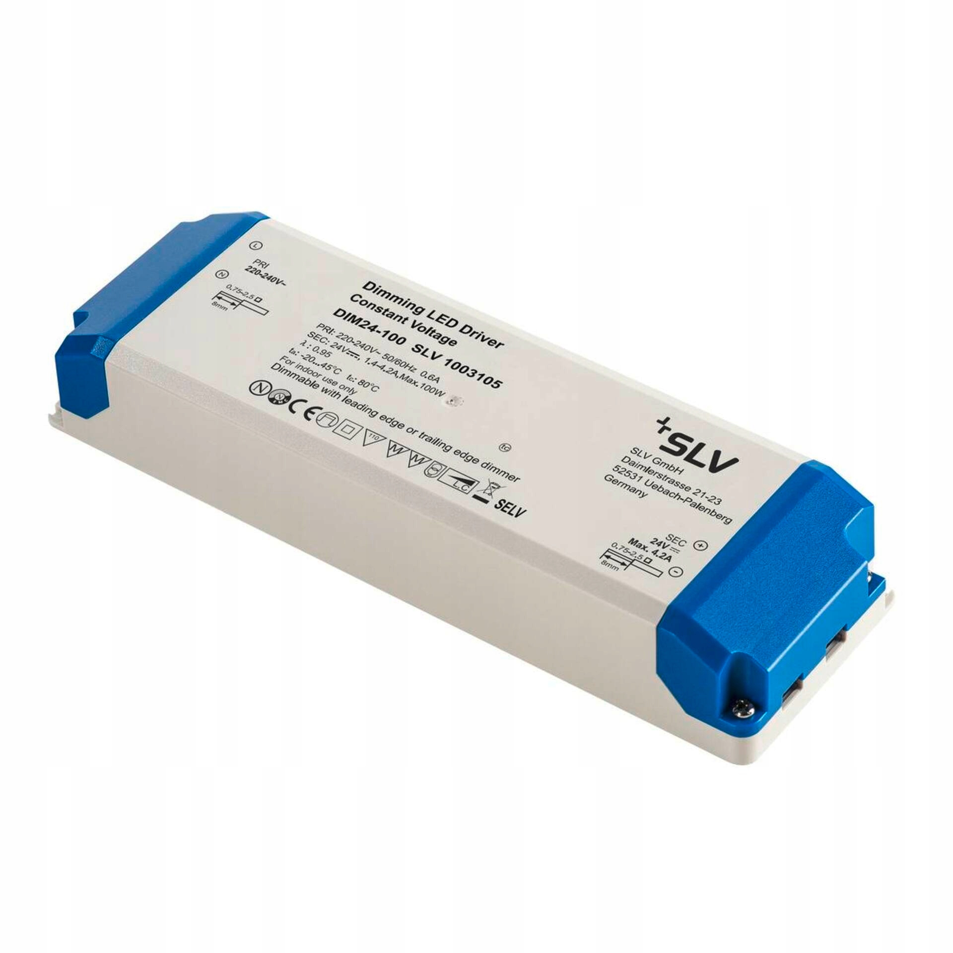 Zasilacz LED SLV 100W 24V triak ściemnialny IP20