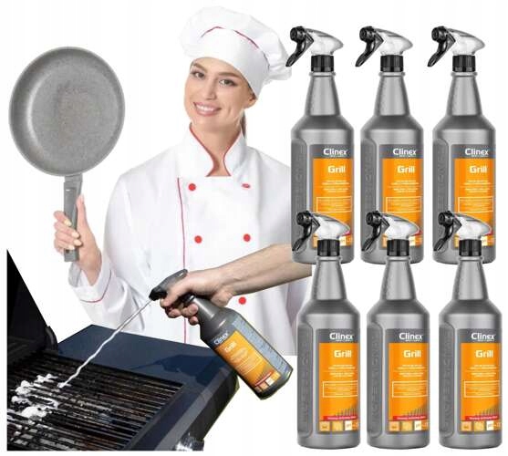 Levně Čistič Grilu Trouby profesionální Clinex Gril 6 ks