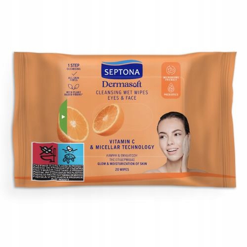 

Septona Oczyszczające chusteczki z witaminą C 20sz