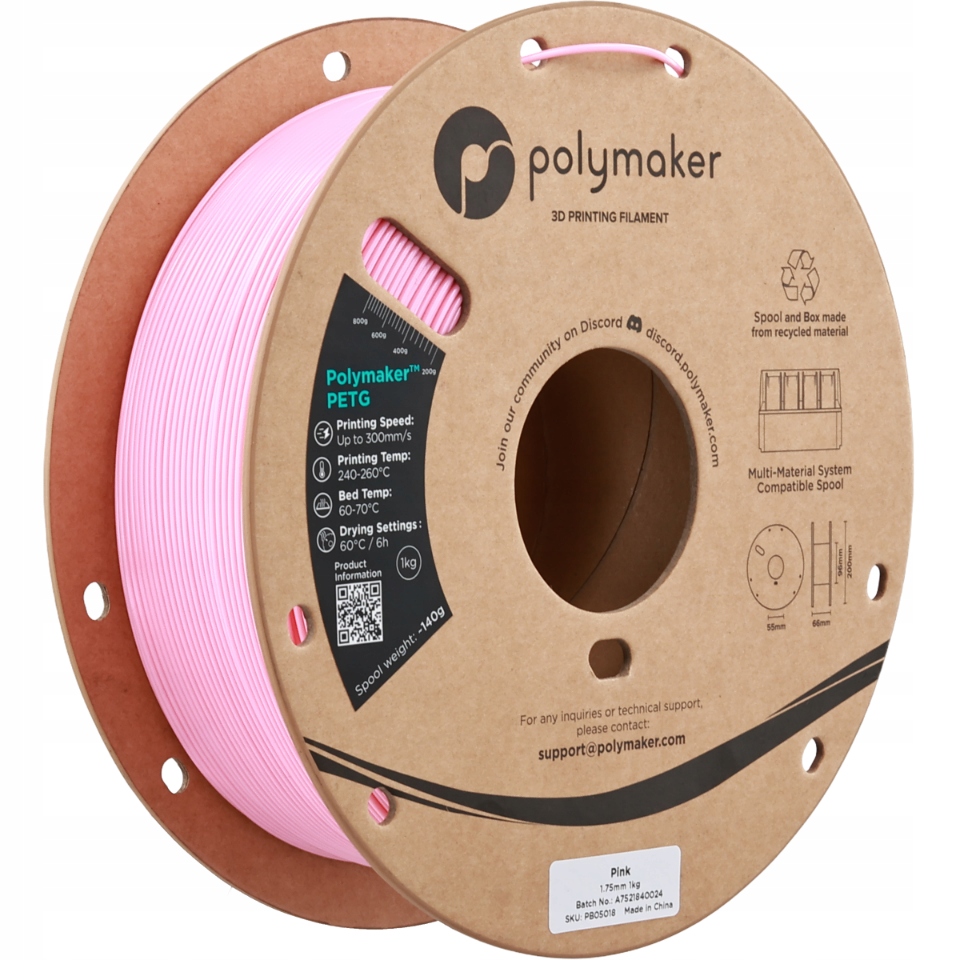 Polymaker Petg Pink 1,75mm 1kg
