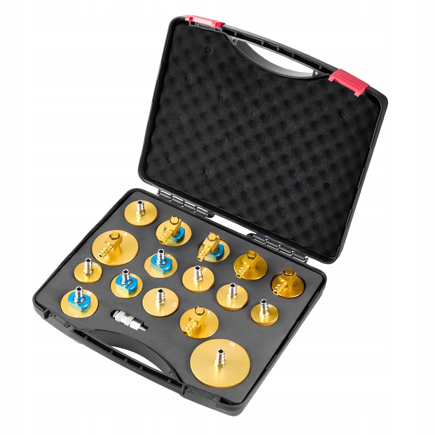 Sada pro odvzdušnění brzd 17 Ks adaptérů, univerzální sada