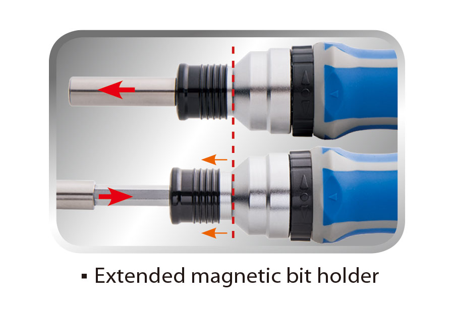 KING TONY TELESKOPOWY WKRĘTAK DO BITÓW 8 SZT. 135M Liczba elementów zestawy