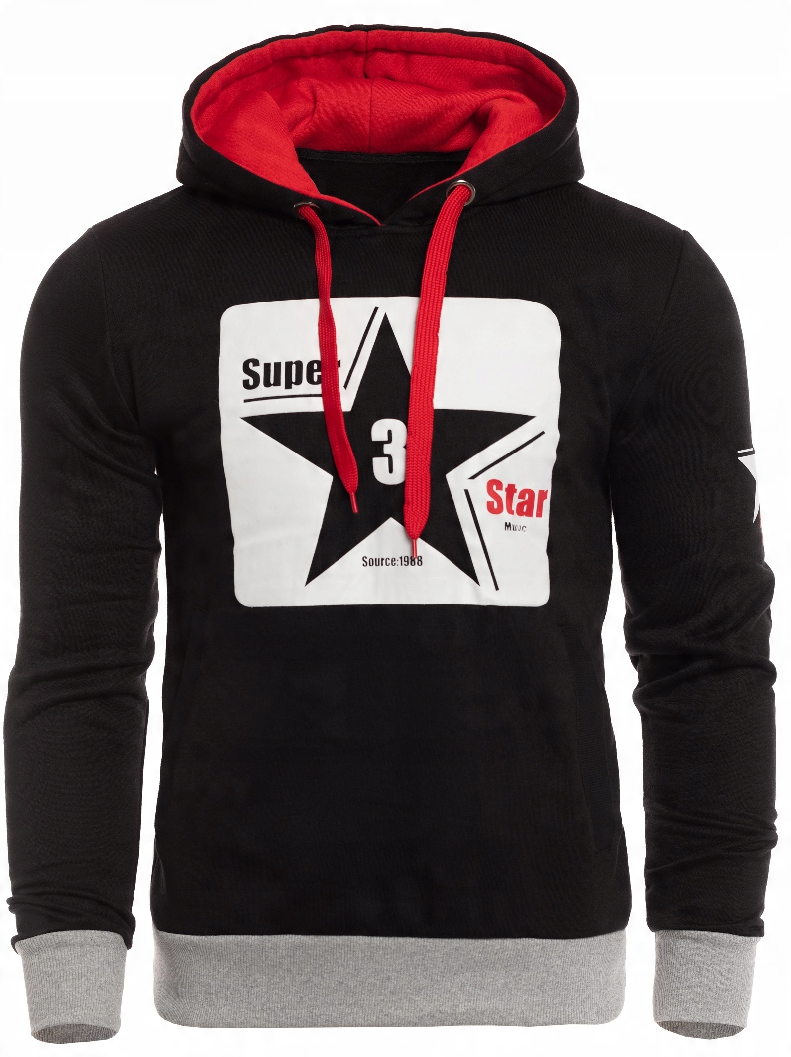 

Bluza Z Kapturem Super Star Czarna Rozmiar M